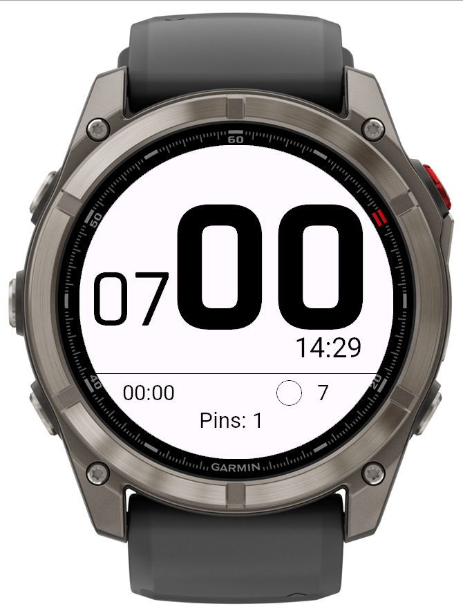 fenix 8 timer